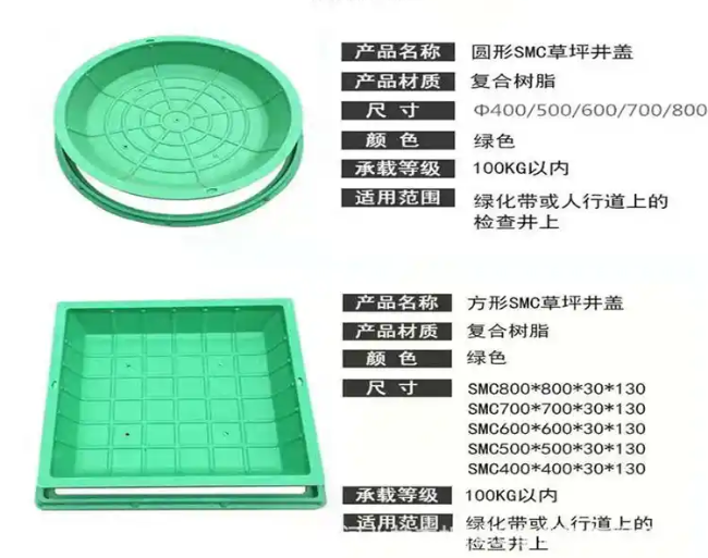 宁县树脂复合种植井盖展示